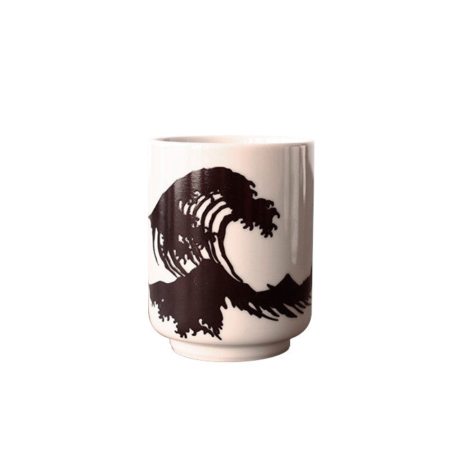 Hokusai "Great Wave" Heat-sensitive Painted Teacup