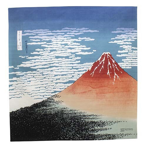 Hokusai Ukiyo-e Furoshiki (Wrapping Cloth)