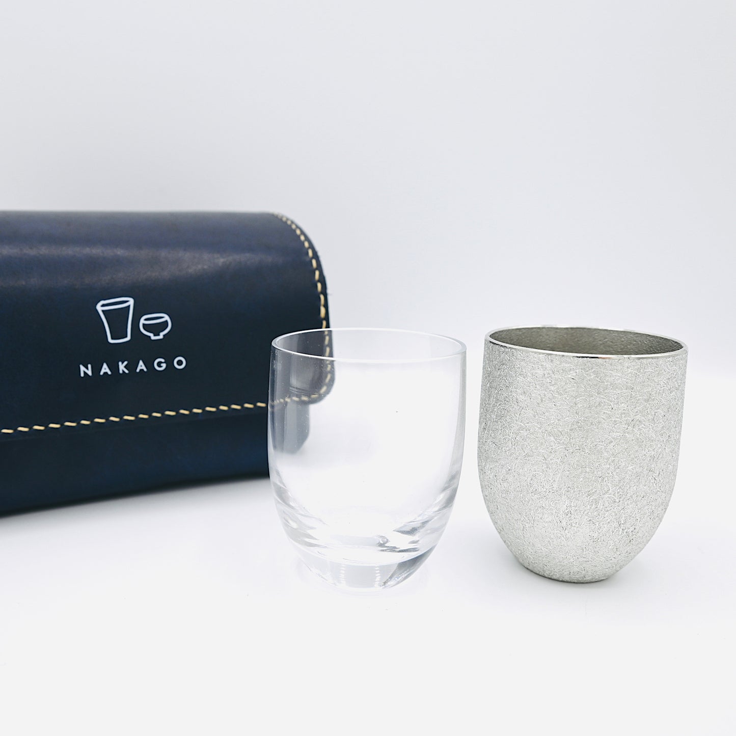 "My SHUKI Set" - Tin & Glass Sake Cup Set