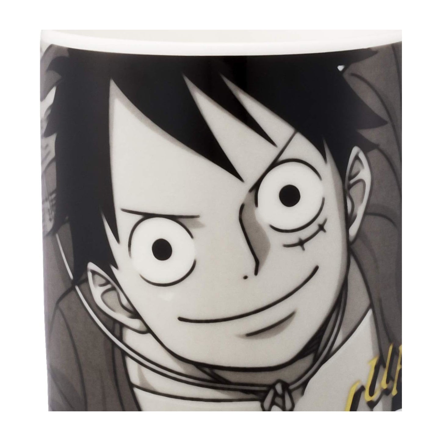 One Piece "Luffy" Monochrome Porcelain Mug