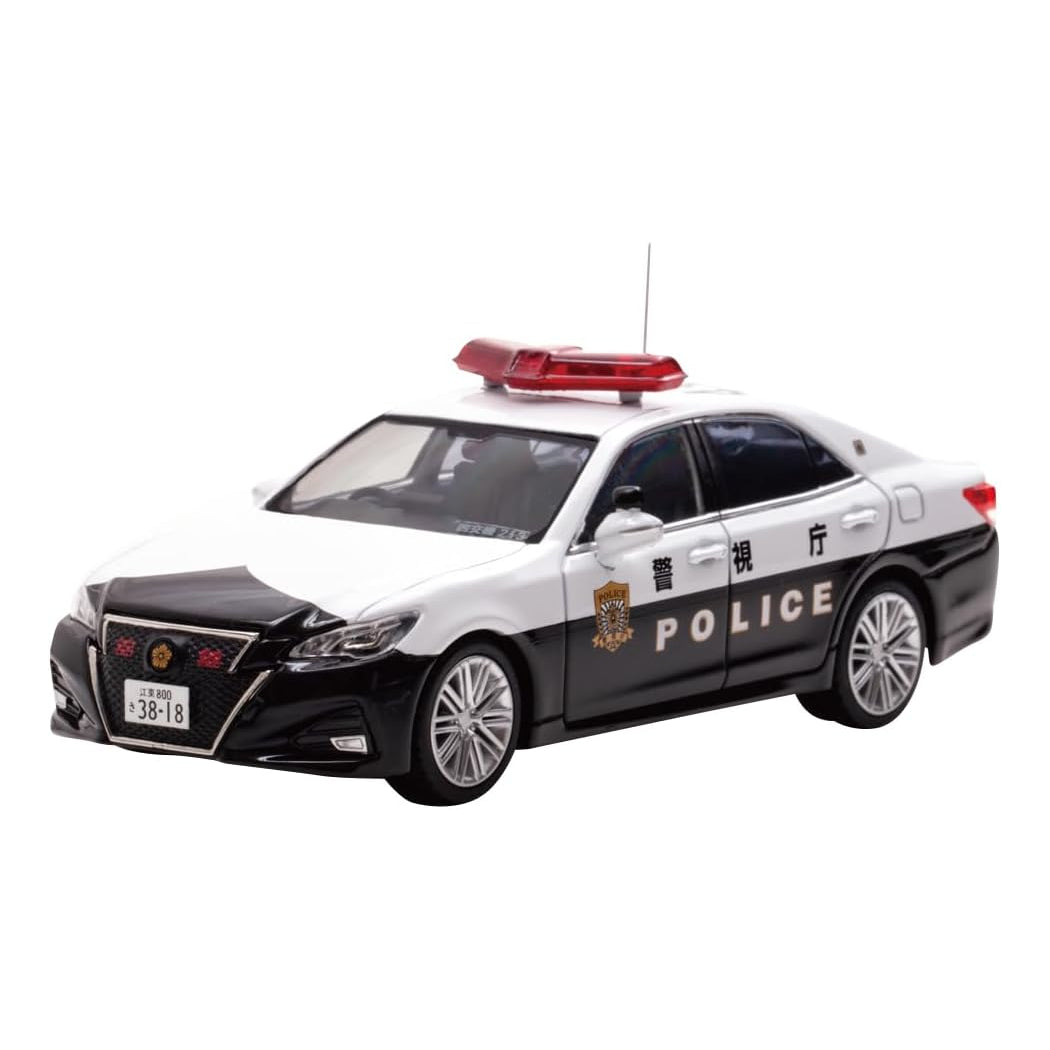 Rai's 1/43 GRS214 Toyota Crown Athlete 2023 Metropolitan Police Department Verkehrspolizeifahrzeug