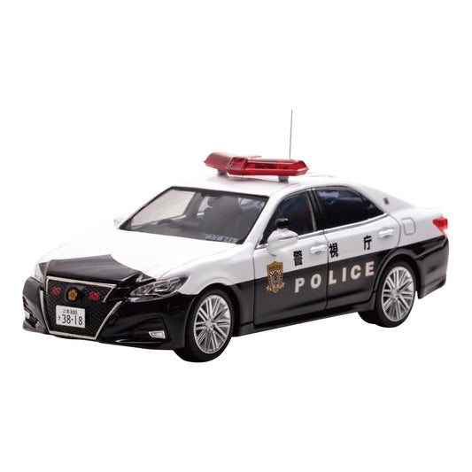 Rai's 1/43 GRS214 Toyota Crown Athlete 2023 Metropolitan Police Department Traffic Police Vehicle