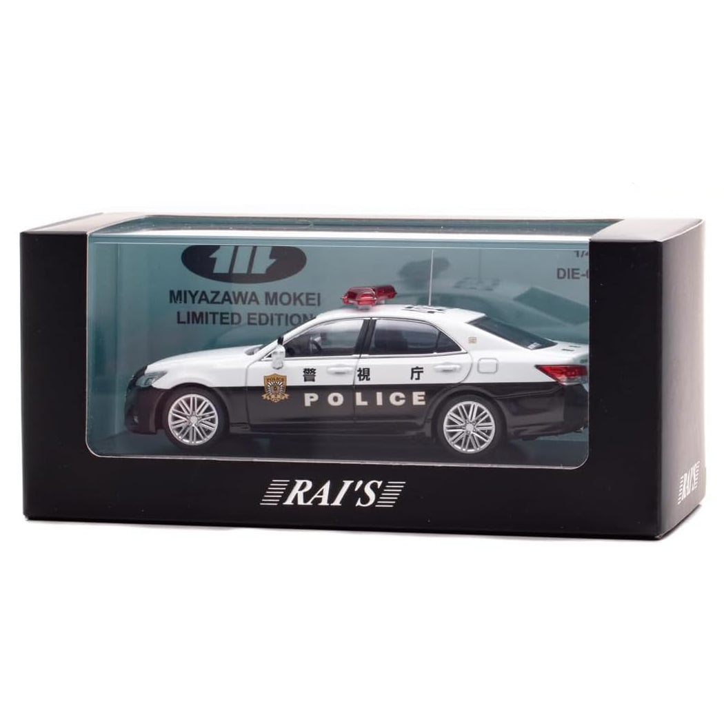 Rai's 1/43 GRS214 Toyota Crown Athlete 2023 Metropolitan Police Department Verkehrspolizeifahrzeug