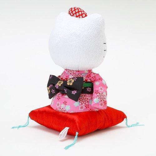 Sanrio Hello Kitty mit Kimono-Puppe mit Kissen