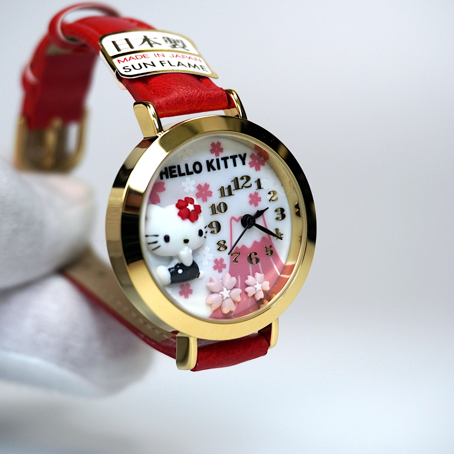 Sun Flame Hello Kitty Quartz Analog Watch (Gift Box)